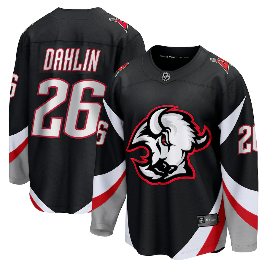 Men's Buffalo Sabres Rasmus Dahlin Fanatics Black Alternate Premier Breakaway Player Jersey - ujerseystore