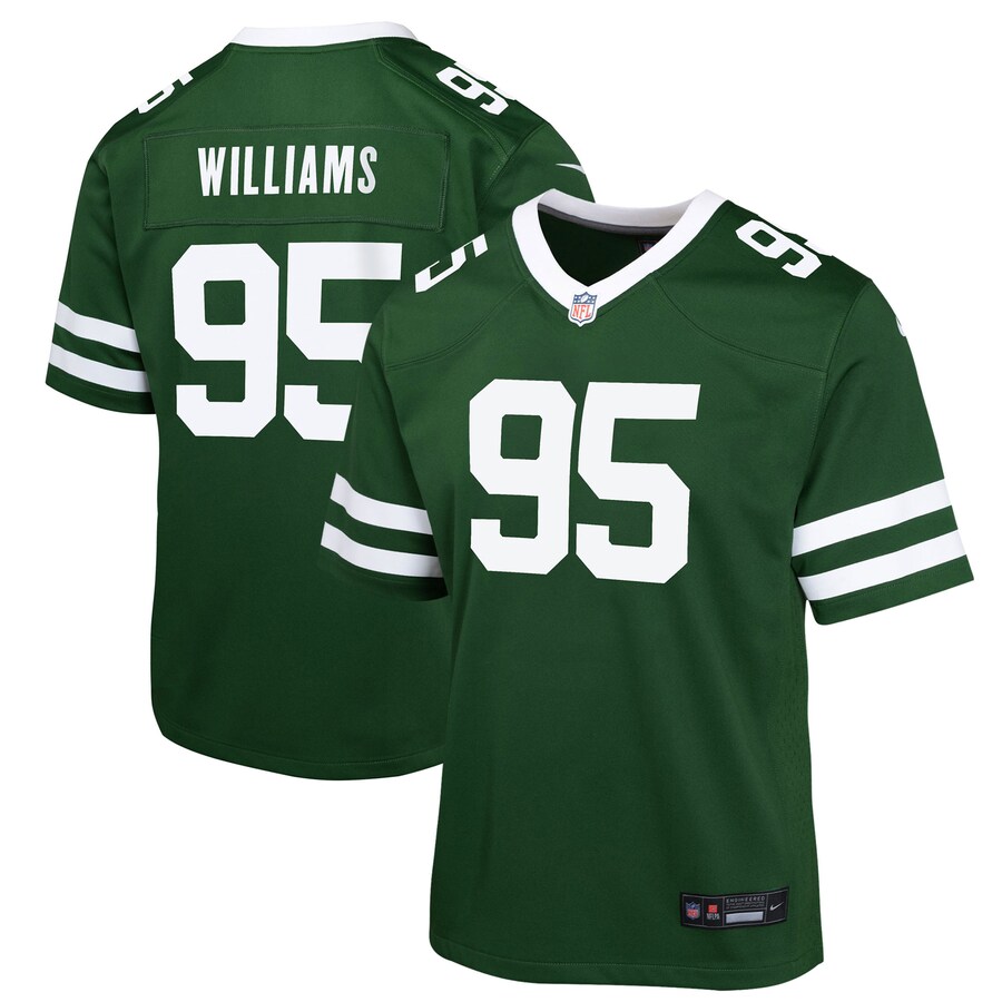 Youth New York Jets Quinnen Williams Nike Legacy Green Game Jersey - ujerseystore
