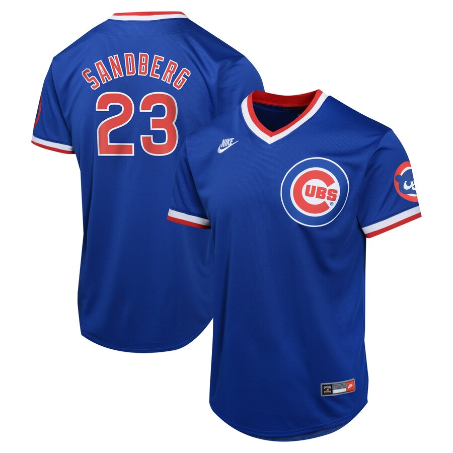 Youth Chicago Cubs Ryne Sandberg Nike Blue Cooperstown Collection Limited Player Jersey - ujerseystore
