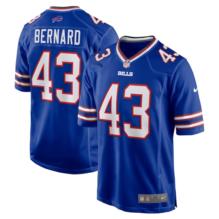 Men's Buffalo Bills Terrel Bernard Nike Royal Game Player Jersey - ujerseystore