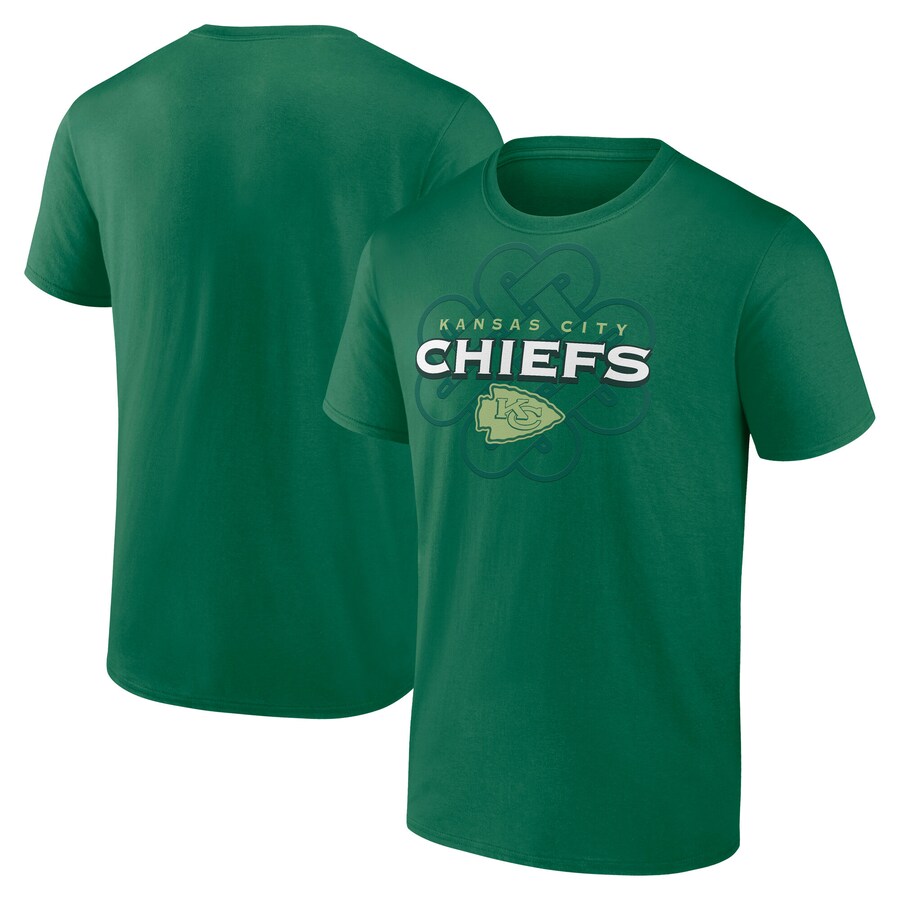 Men's Kansas City Chiefs Fanatics Kelly Green Celtic Luck T-Shirt - ujerseystore