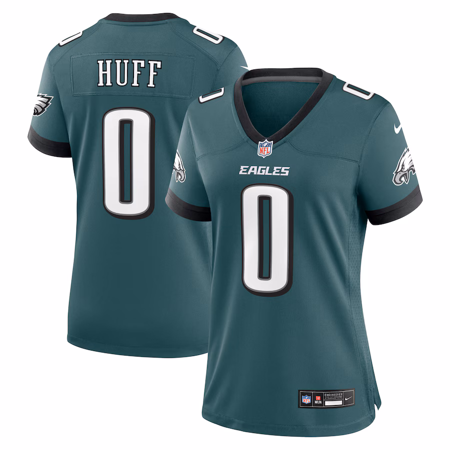 Women's Philadelphia Eagles Bryce Huff Nike Midnight Green Game Player Jersey - ujerseystore
