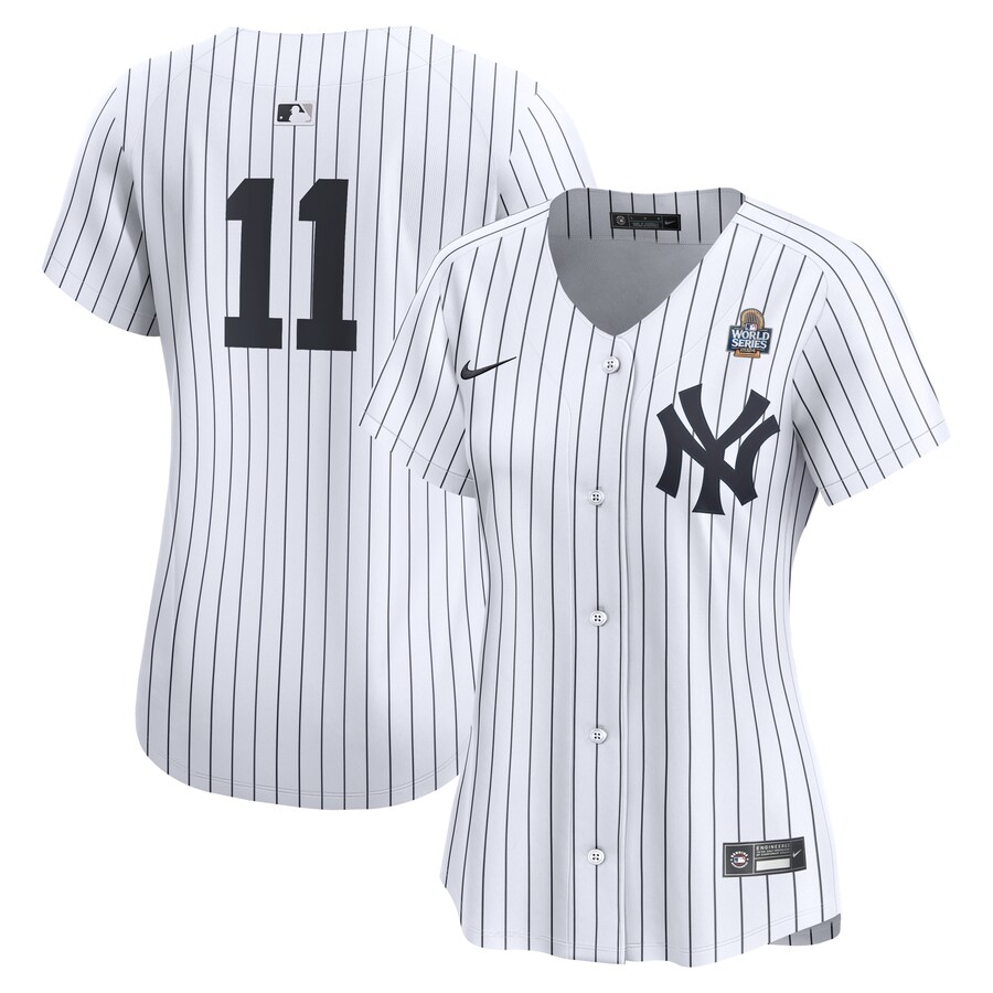 Women's New York Yankees Anthony Volpe Nike White 2024 World Series Home Limited Player Jersey - ujerseystore