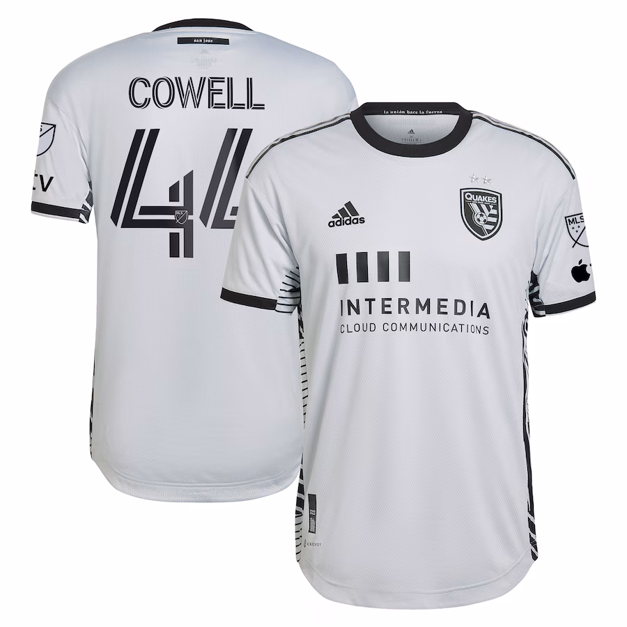 Men's San Jose Earthquakes Cade Cowell adidas Gray 2023 The Creator Kit Authentic Player Jersey - ujerseystore