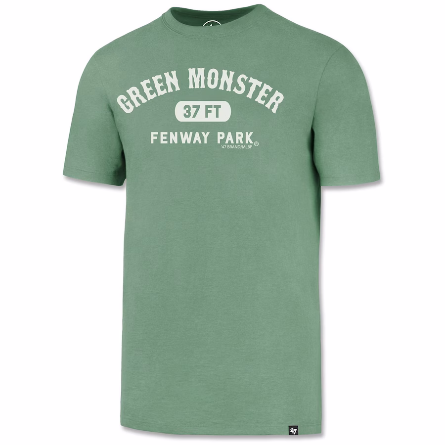 Men's Boston Red Sox '47 Green Fenway Park Green Monster 37 Feet T-Shirt - ujerseystore