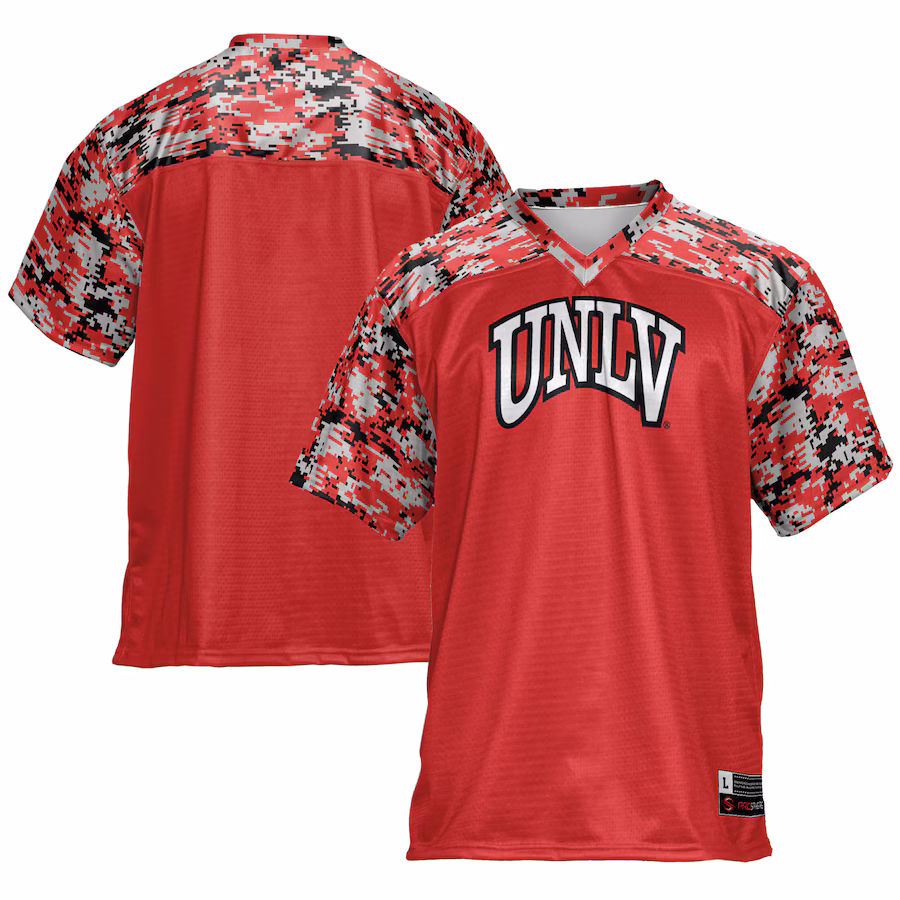 Men's GameDay Greats Scarlet UNLV Rebels Football Jersey - ujerseystore
