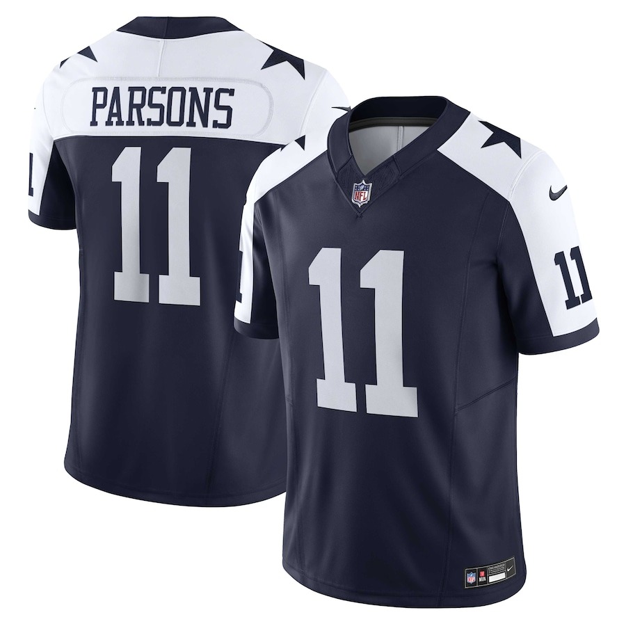 Men's Dallas Cowboys Micah Parsons Nike Navy Vapor F.U.S.E. Limited Jersey - ujerseystore