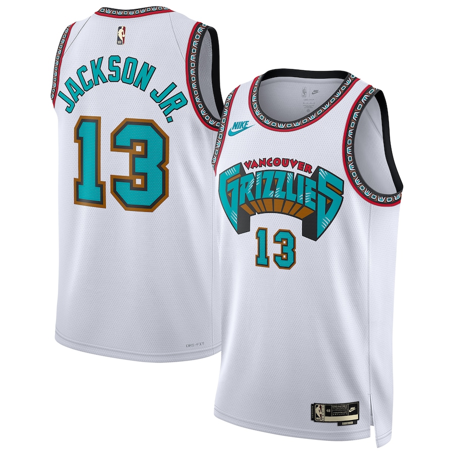 Unisex Memphis Grizzlies Jaren Jackson Jr. Nike White 2024/25 Swingman Jersey - Classic Edition - ujerseystore
