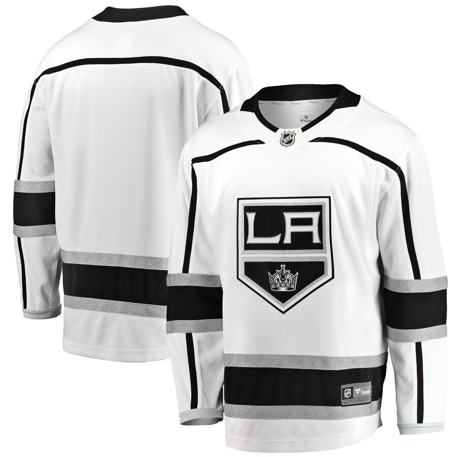 Men's Los Angeles Kings Fanatics Branded White Breakaway Away Jersey - ujerseystore
