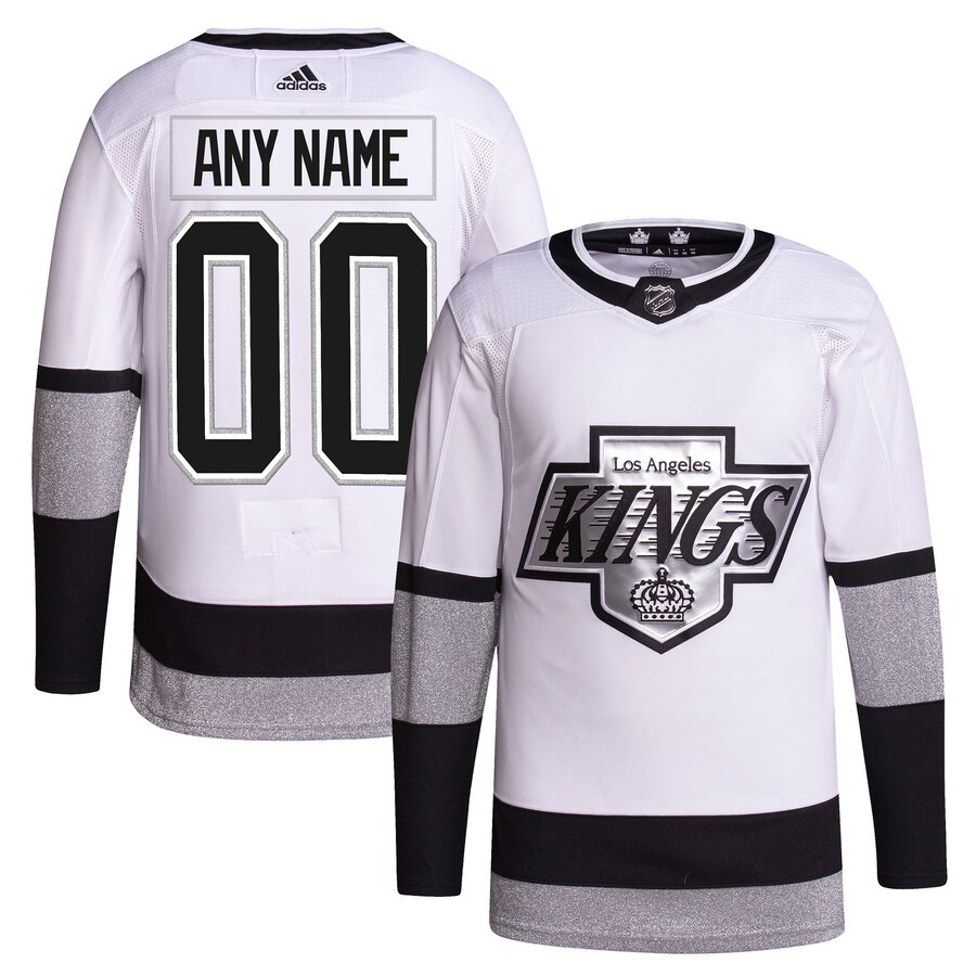 Men's Los Angeles Kings adidas White 2021/22 Alternate Primegreen Authentic Pro Custom Jersey - ujerseystore