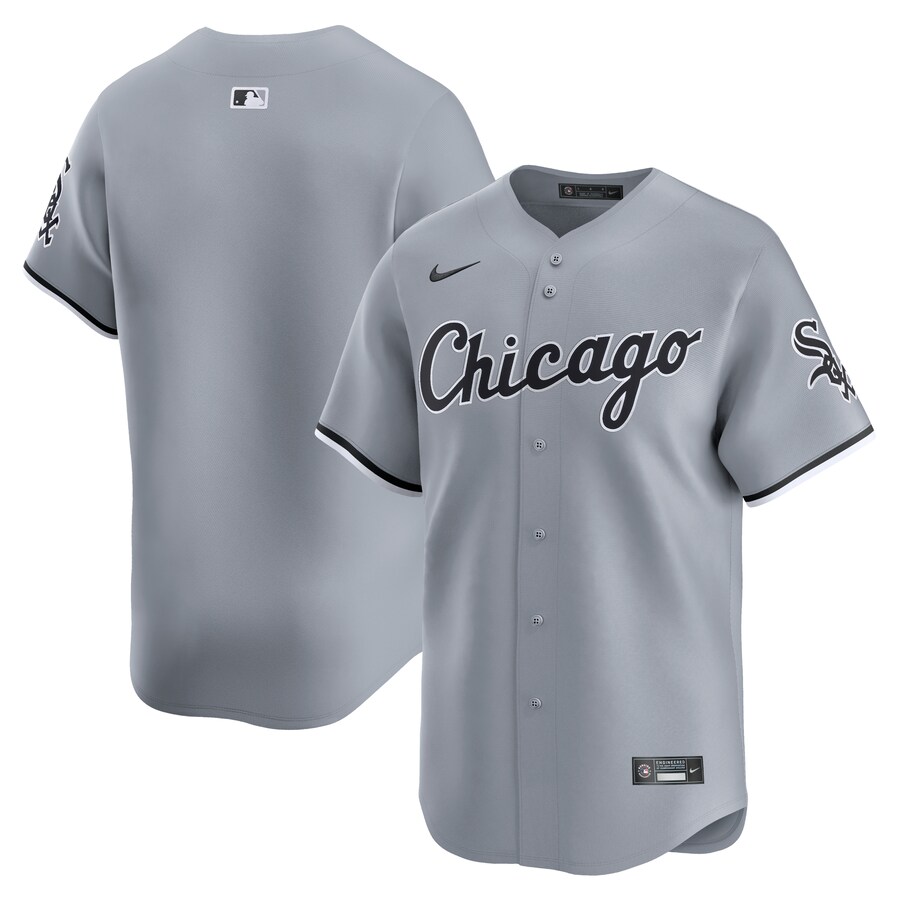 Men's Chicago White Sox  Nike Gray Road Limited Jersey - ujerseystore