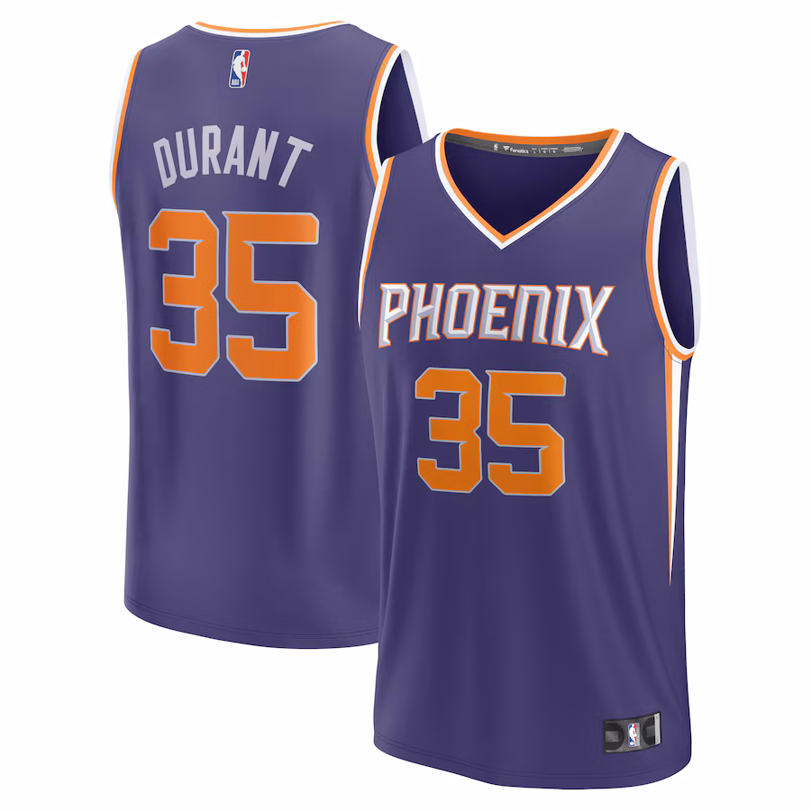 Men's Phoenix Suns Kevin Durant Fanatics Purple Fastbreak Jersey - Icon Edition - ujerseystore