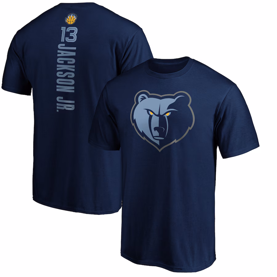 Men's Memphis Grizzlies Jaren Jackson Jr. Navy Playmaker Name & Number T-Shirt - ujerseystore