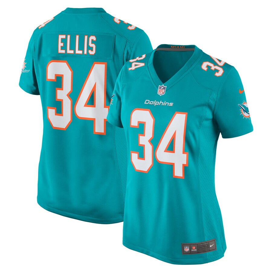 Women's Miami Dolphins Tino Ellis Nike Aqua Home Game Player Jersey - ujerseystore