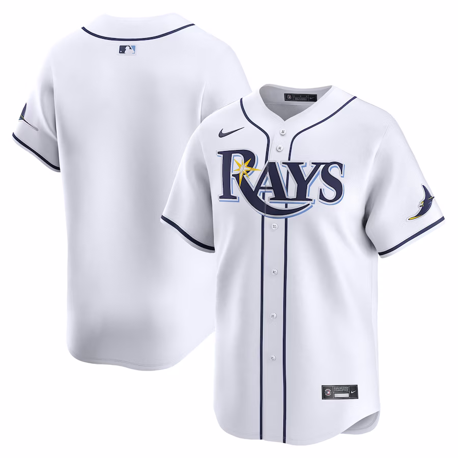 Men's Tampa Bay Rays Nike White Home Limited Jersey - ujerseystore