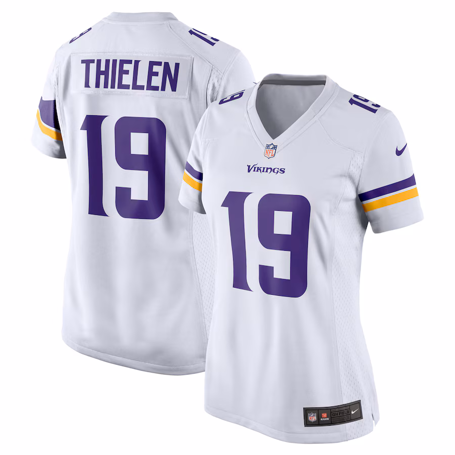 Women's Minnesota Vikings Adam Thielen Nike White Game Jersey - ujerseystore