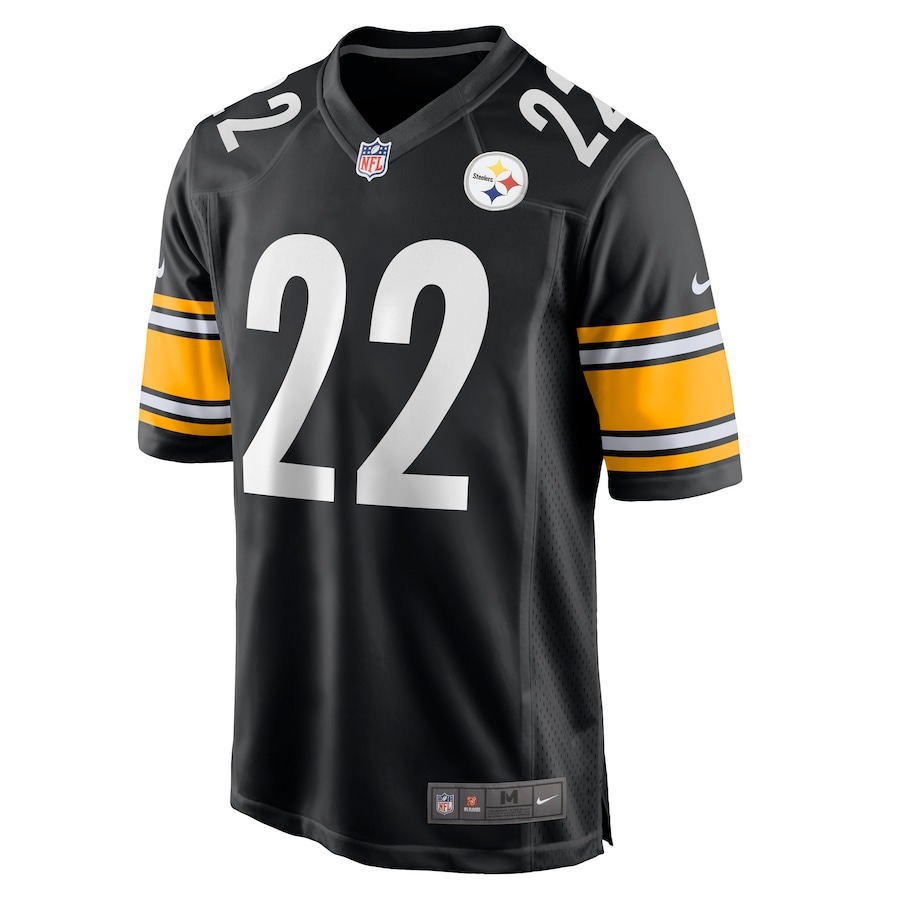 Men's Pittsburgh Steelers Najee Harris Nike Black Game Jersey - ujerseystore