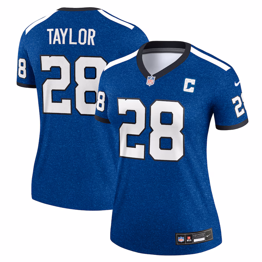 Women's Indianapolis Colts Jonathan Taylor Nike Royal Alternate Legend Jersey - ujerseystore