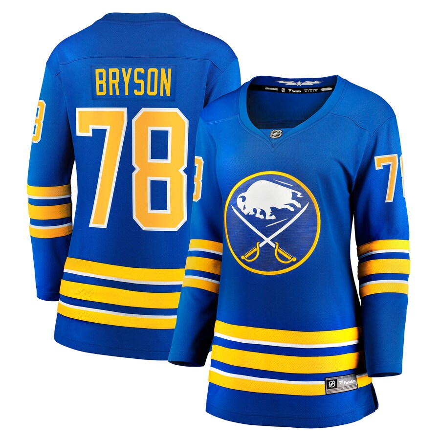 Women's Buffalo Sabres Jacob Bryson Fanatics Branded Royal Home Breakaway Player Jersey - ujerseystore
