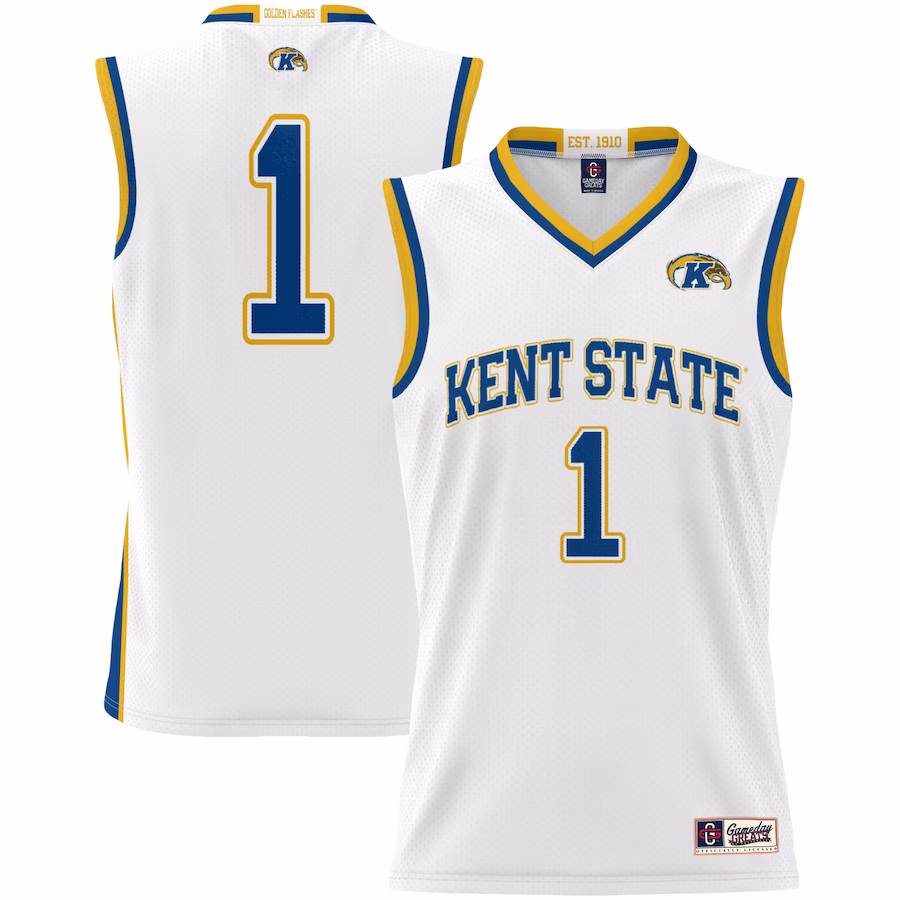 Kent State Golden Flashes GameDay Greats Youth #1 Basketball Jersey -  White - ujerseystore