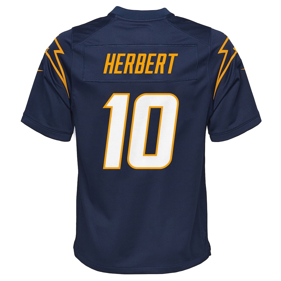 Youth Los Angeles Chargers Justin Herbert Nike Navy Game Jersey - ujerseystore