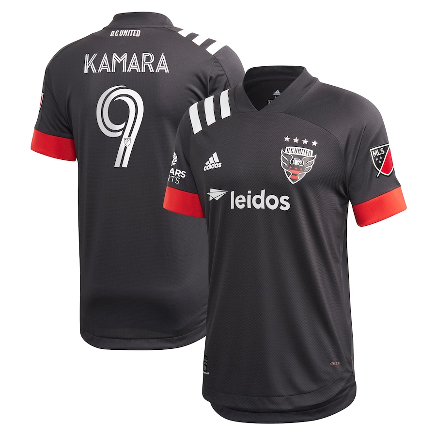 Men's D.C. United Ola Kamara adidas Black 2020 Primary Authentic Jersey - ujerseystore