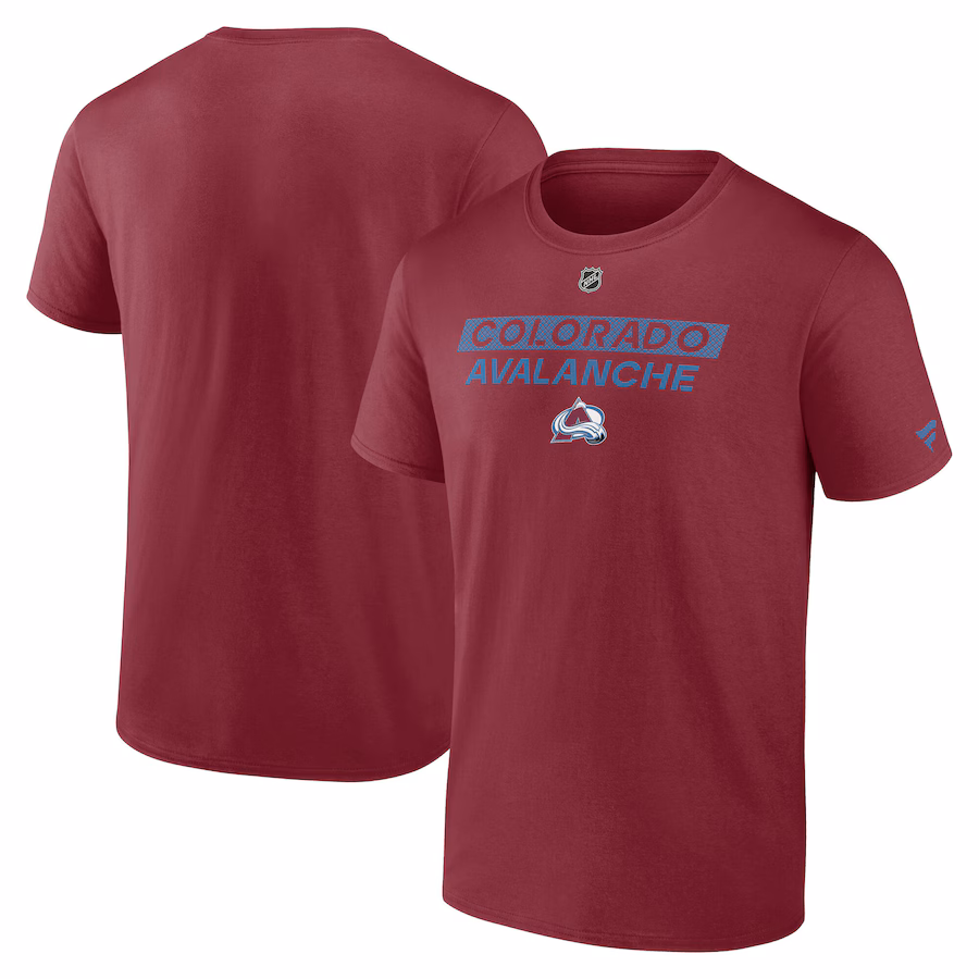Men's Colorado Avalanche Fanatics Burgundy Authentic Pro Core Primary T-Shirt - ujerseystore
