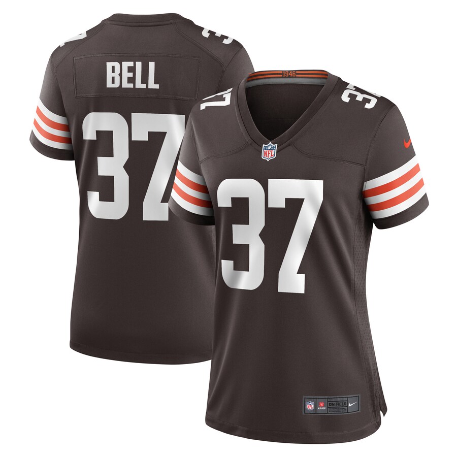 Women's Cleveland Browns D'Anthony Bell Nike Brown Game Player Jersey - ujerseystore