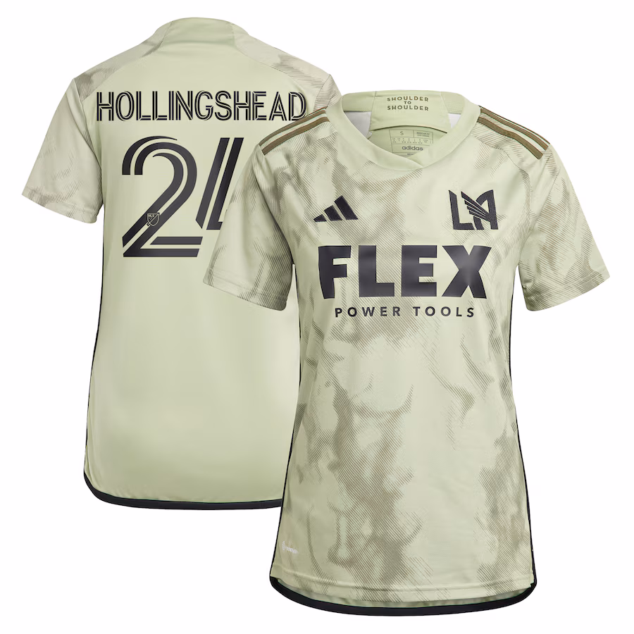 Women's LAFC Ryan Hollingshead adidas Green 2024 Smokescreen Replica Player Jersey - ujerseystore