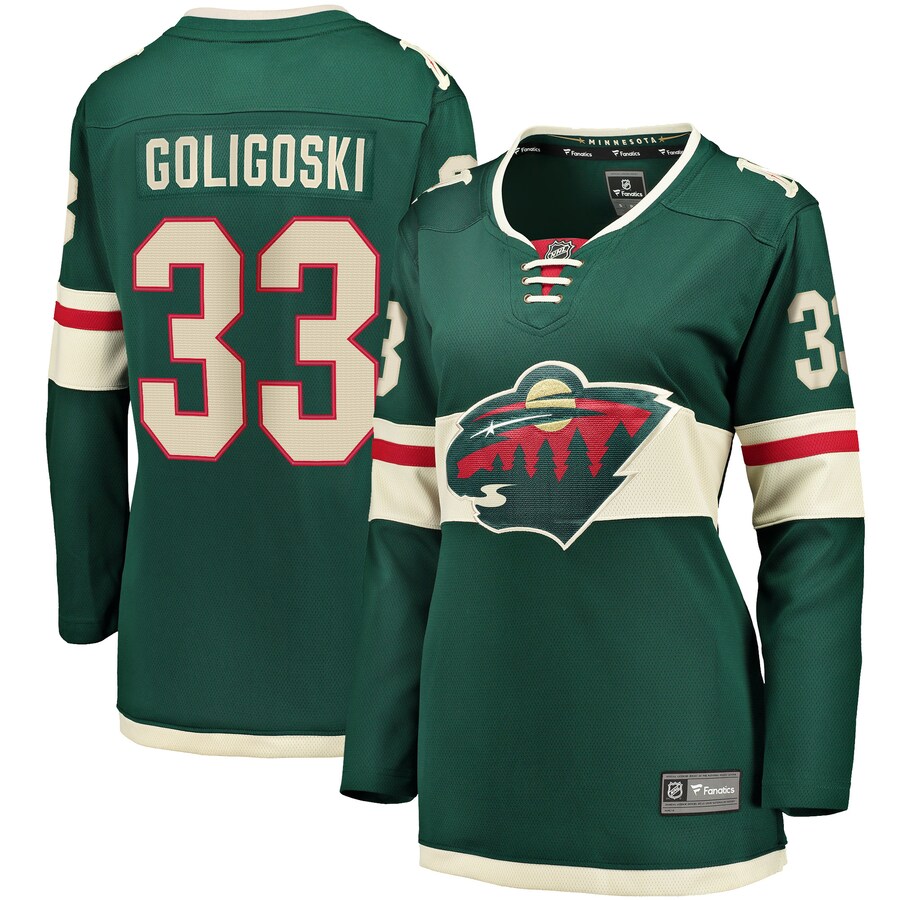 Women's Minnesota Wild Alex Goligoski Fanatics Branded Green Home Breakaway Player Jersey - ujerseystore