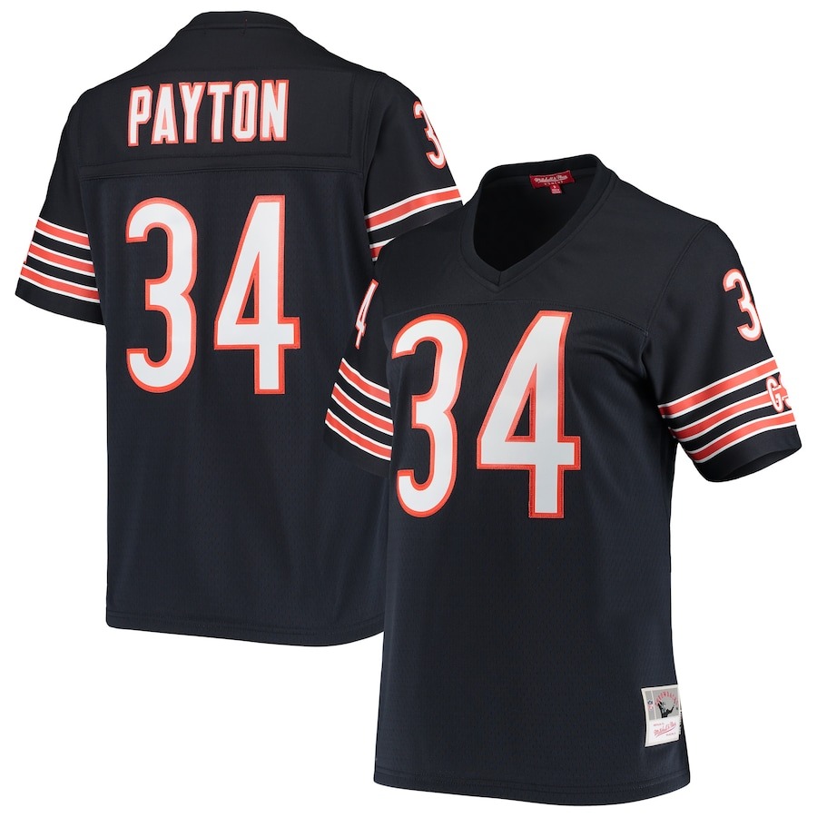 Women's Chicago Bears Walter Payton Mitchell & Ness Navy 1985 Legacy Replica Jersey - ujerseystore