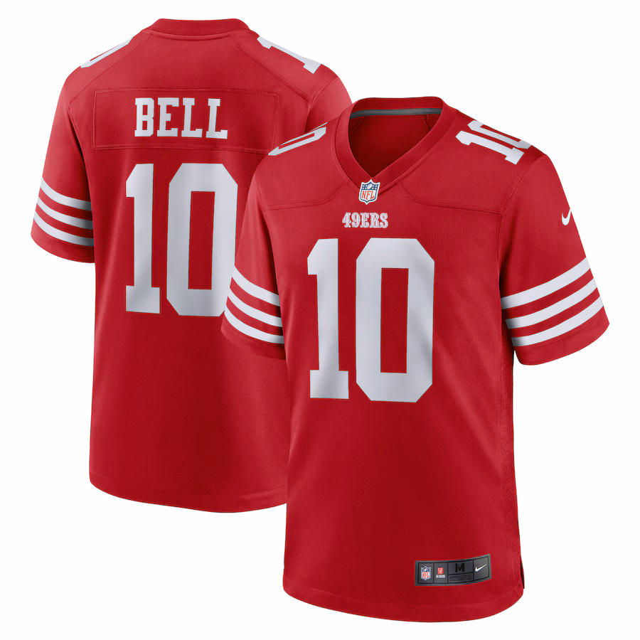 Men's San Francisco 49ers Ronnie Bell Nike Scarlet Team Game Jersey - ujerseystore