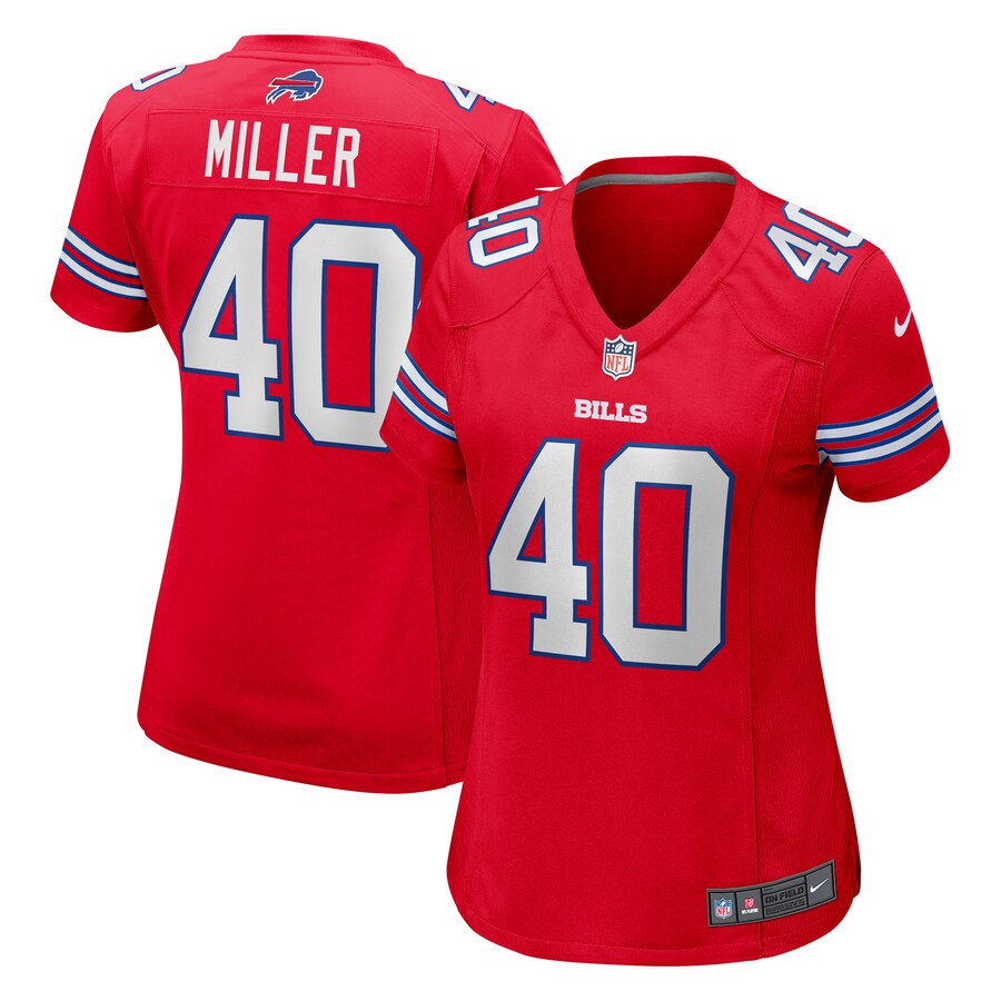 Women's Buffalo Bills Von Miller Nike Red Player Jersey - ujerseystore