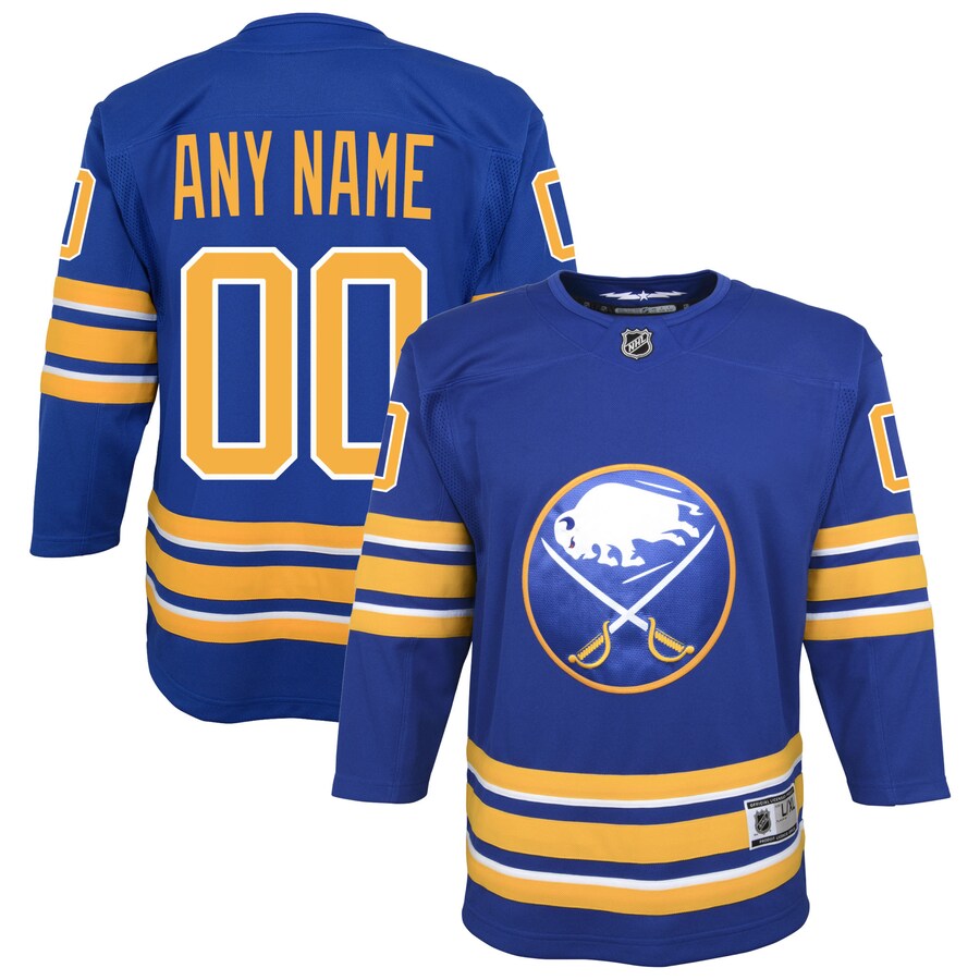 Youth Buffalo Sabres Royal Home Custom Premier Jersey - ujerseystore