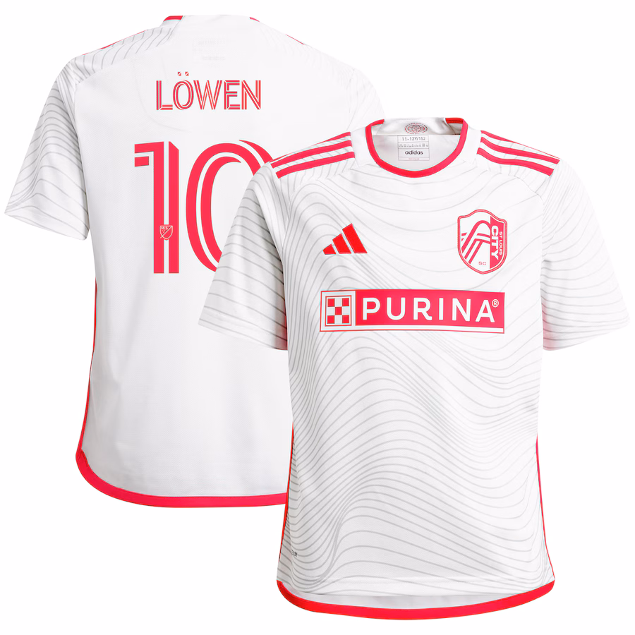 Youth St. Louis City SC Eduard Löwen adidas White 2024 The Confluence Kit Replica Player Jersey - ujerseystore