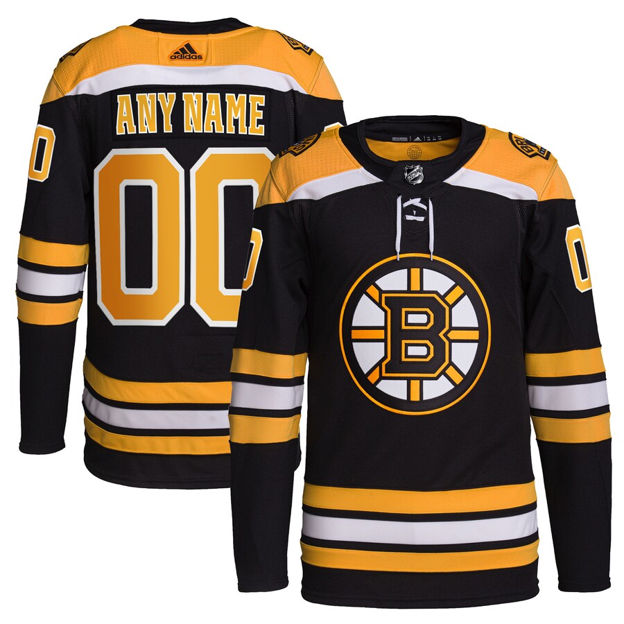 Men's Boston Bruins adidas Black Home Primegreen Authentic Pro Custom Jersey - ujerseystore