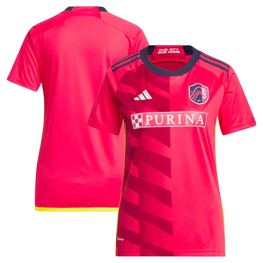 Women's St. Louis City SC adidas Red 2023 CITY Kit Replica Jersey - ujerseystore