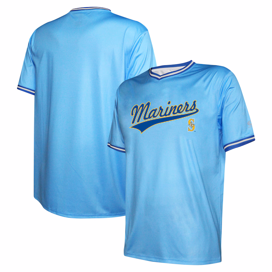 Men's Seattle Mariners Stitches Light Blue Cooperstown Collection Team Jersey - ujerseystore