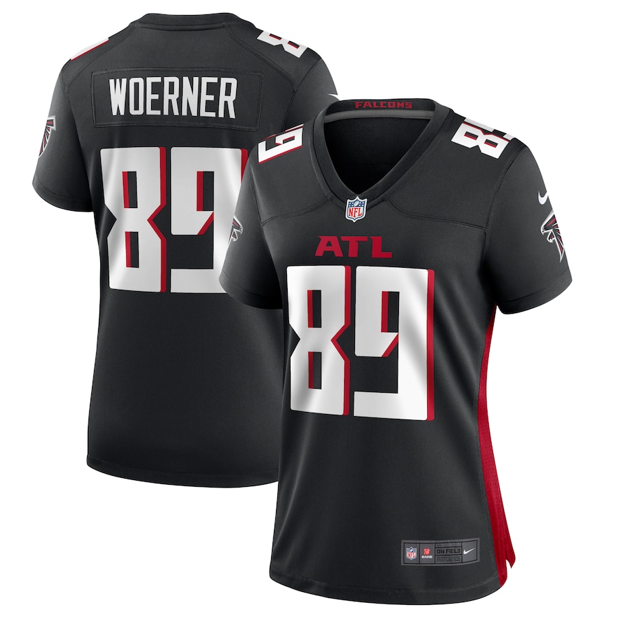 Women's Atlanta Falcons Charlie Woerner Nike  Black  Game Jersey - ujerseystore