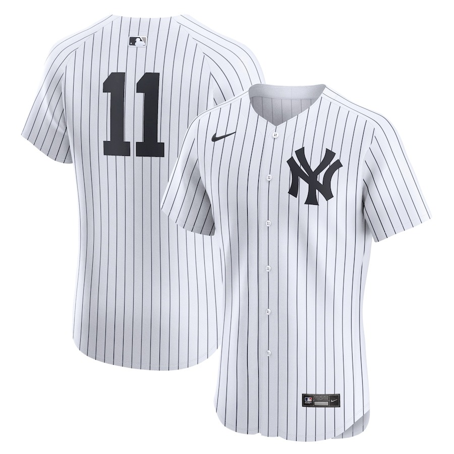 Men's New York Yankees Anthony Volpe Nike White Home Elite Jersey - ujerseystore