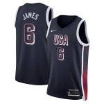 Unisex Men's USA Basketball LeBron James Nike Navy 2024 Swingman Player Jersey - ujerseystore