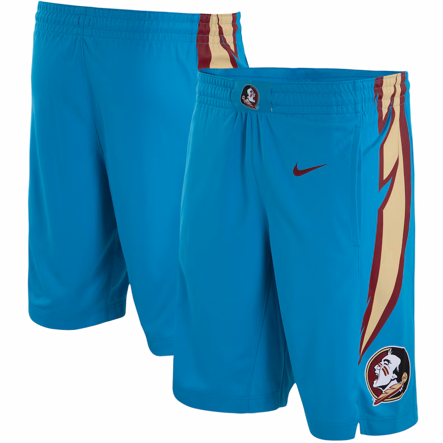 Men's Nike Turquoise Florida State Seminoles Seminoles Heritage Alternate Replica Performance Basketball Shorts - ujerseystore