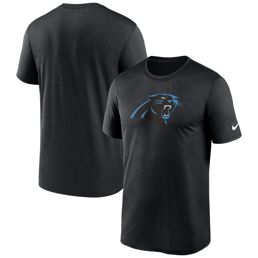 Men's Carolina Panthers Nike Black Legend Logo Performance T-Shirt - ujerseystore
