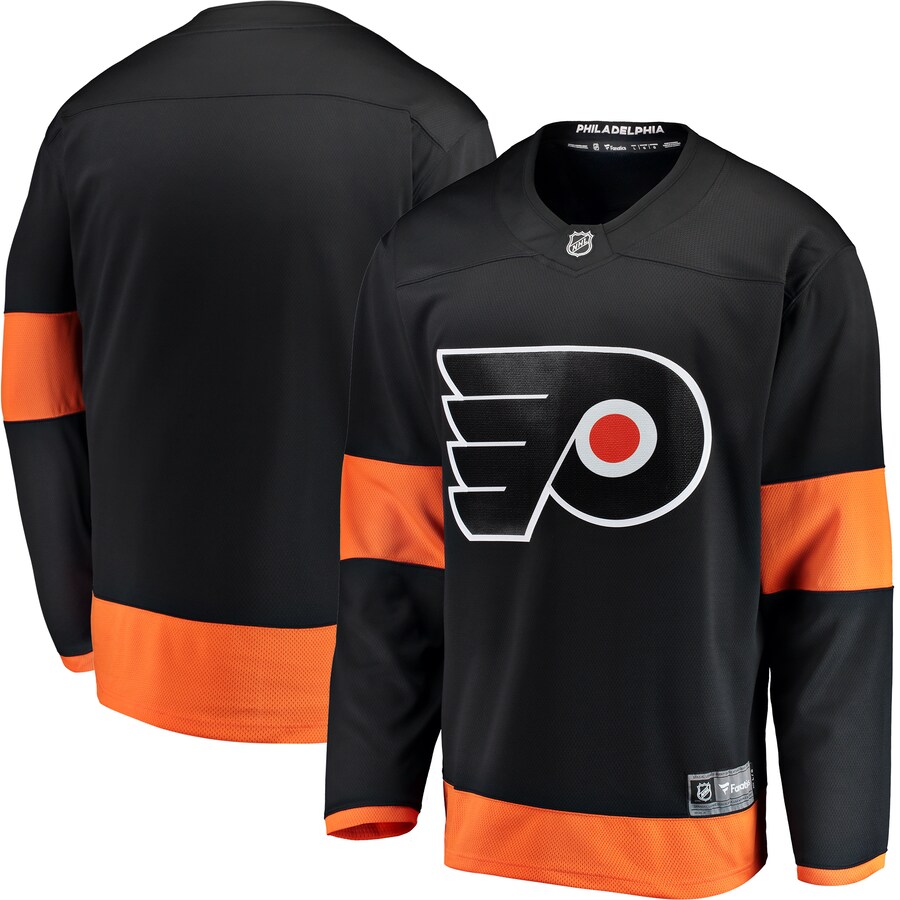 Youth Philadelphia Flyers Fanatics Branded Black Alternate Breakaway Jersey - ujerseystore