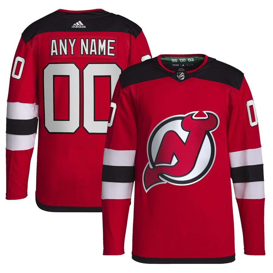 Men's New Jersey Devils adidas Red Home Primegreen Authentic Pro Custom Jersey - ujerseystore