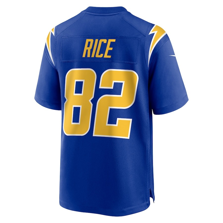 Men's Los Angeles Chargers Brenden Rice Nike Royal 2024 NFL Draft 2nd Alternate Game Player Jersey - ujerseystore