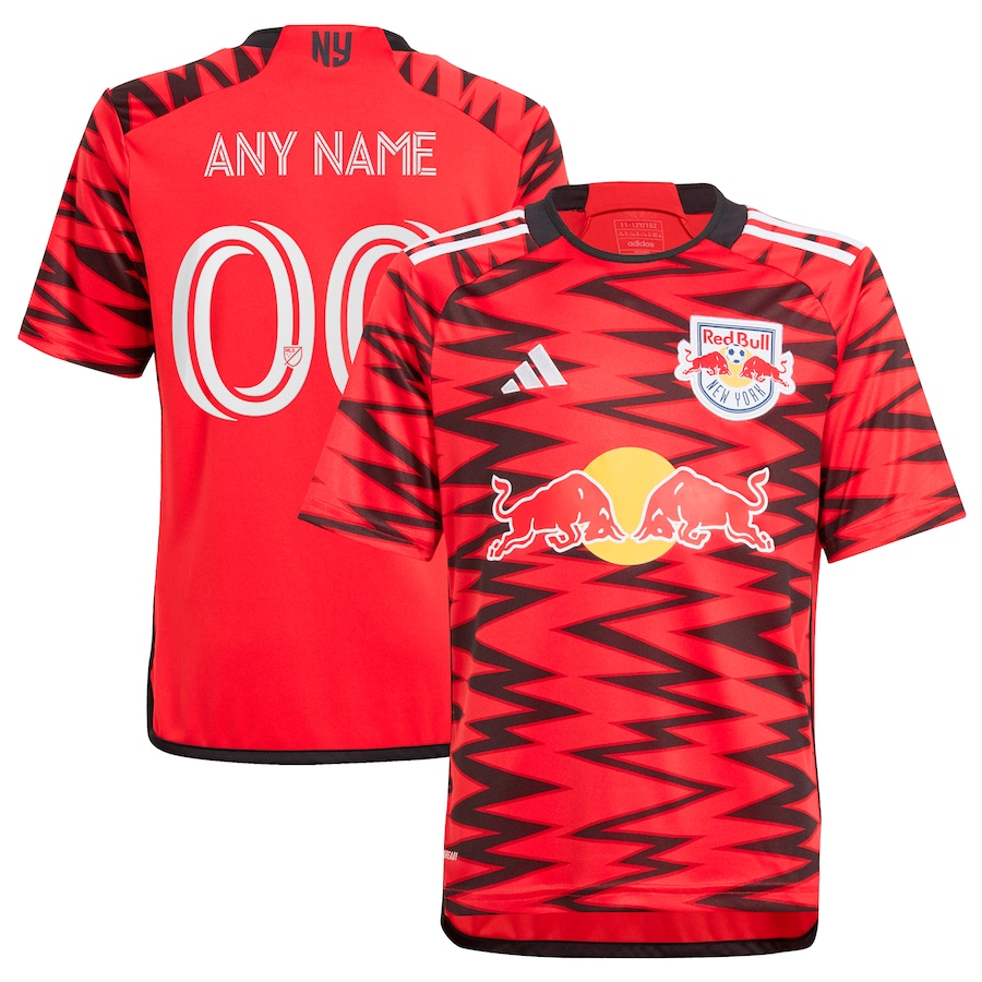 Youth New York Red Bulls  adidas Red 2024 Legacy Replica Custom Jersey - ujerseystore
