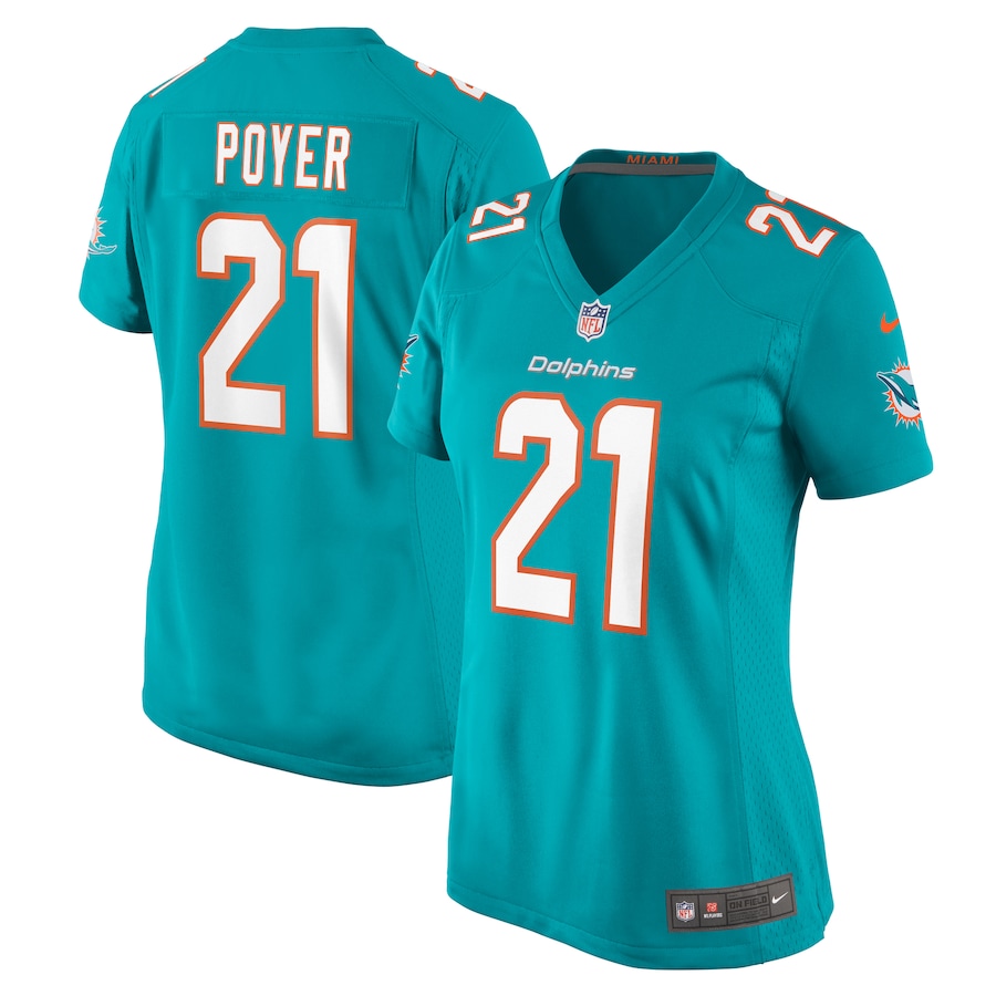 Women's Miami Dolphins Jordan Poyer Nike Aqua Game Jersey - ujerseystore
