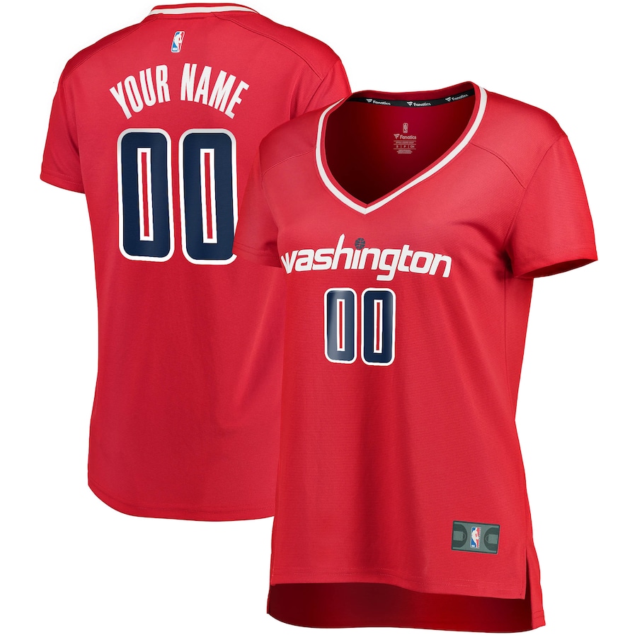 Women's Washington Wizards Fanatics Red Fast Break Custom Jersey - Icon Edition - ujerseystore
