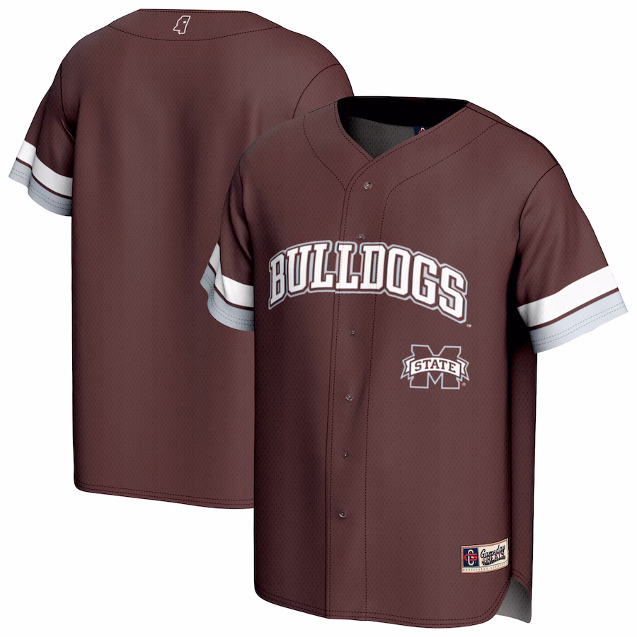 Unisex GameDay Greats Maroon Mississippi State Bulldogs Spirit Baseball Jersey - ujerseystore